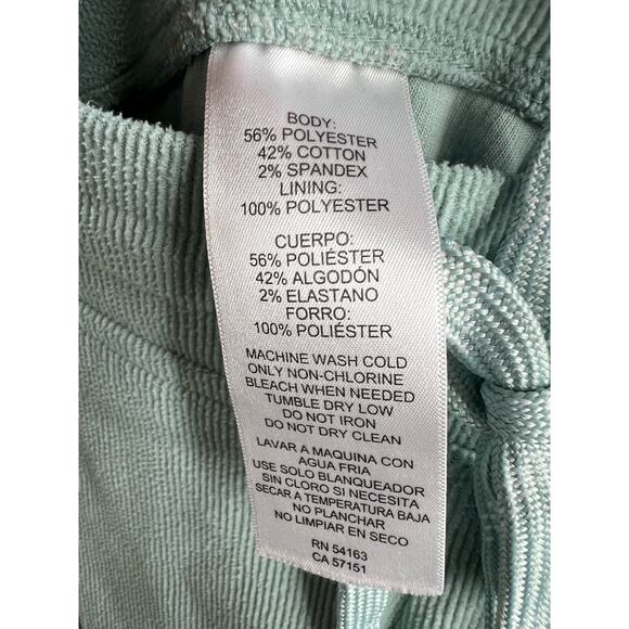 MARC NEW YORK by ANDREW MARC Ribbed Midweight Jogger Pants Mid Rise Green Size M - Picture 11 of 13